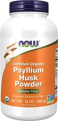 Now Certified Organic Psyllium Husk Powder, 340gm