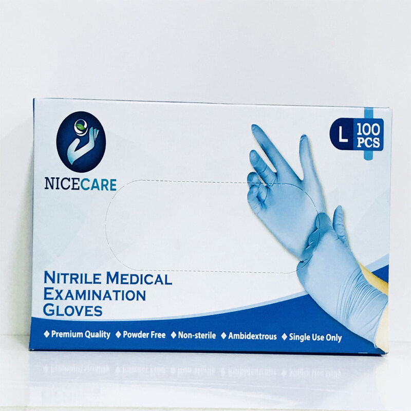 

Nice Care Nitrile Gloves P/Free Large