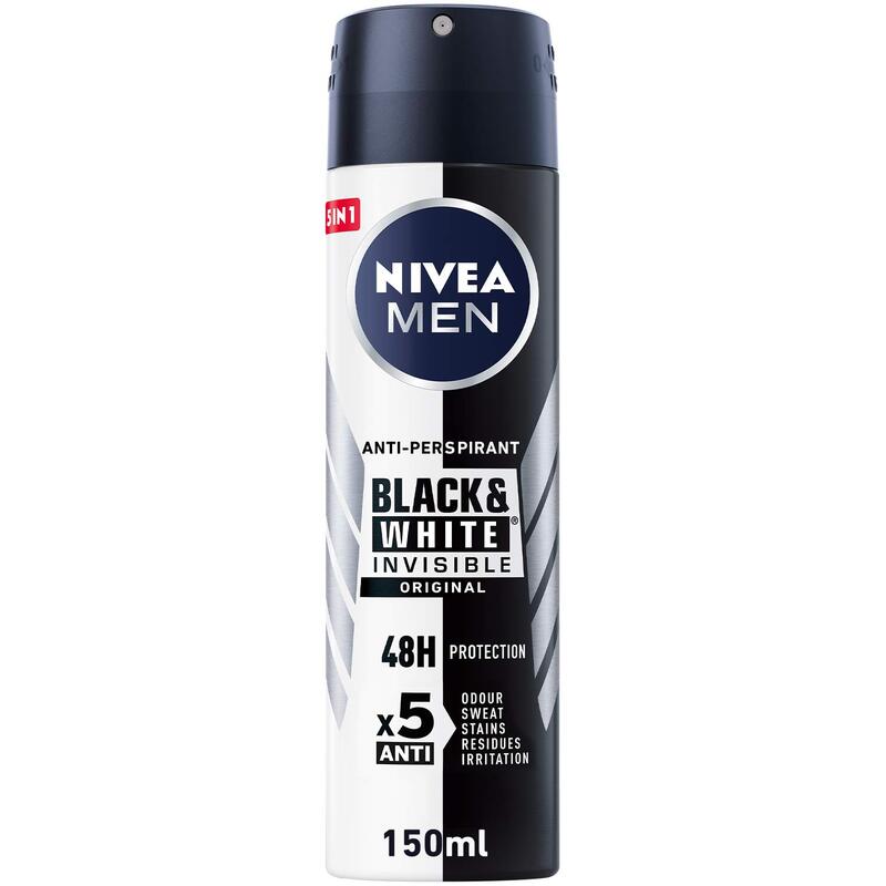 Nivea Black White Men Spray 150Ml