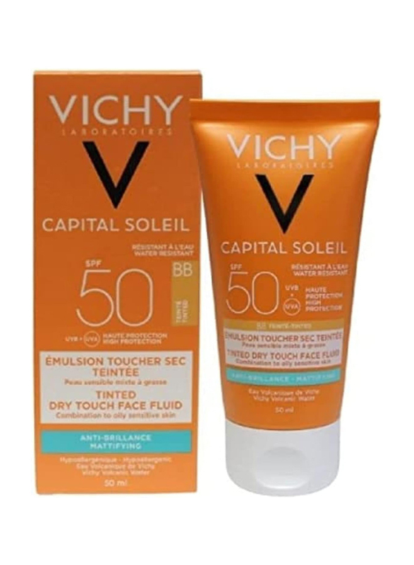 Vichy Capital Soleil Capillary Emulsion Dry Touch, SPF 50, 50gm