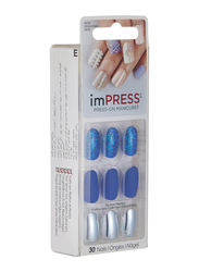 Impress BIPA060 Press-On Manicure Nails, Swept Away, Multicolour