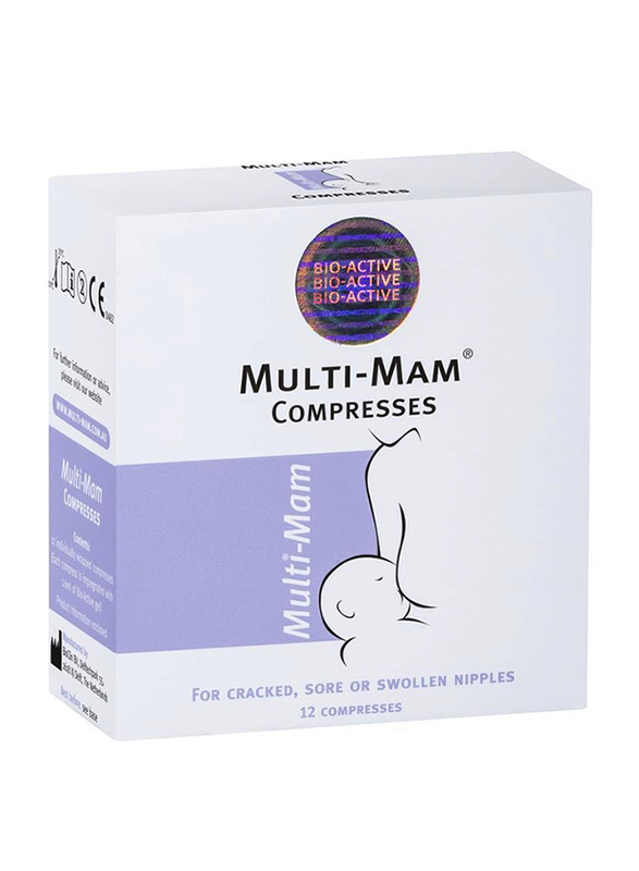 Multi-Mam Compresses 12 Sachets, White