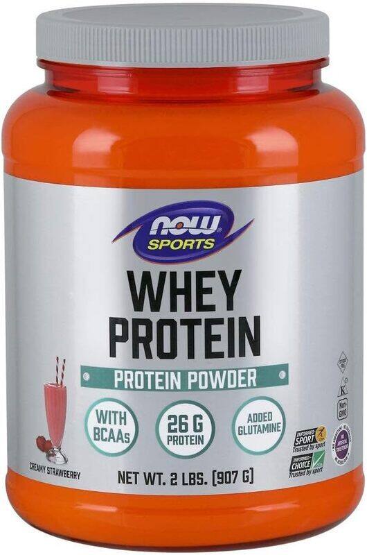 

Now Sports Nutrition Strawberry Whey Protein Powder, 2 Lbs