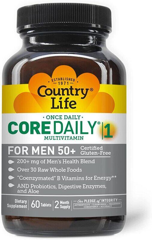 

Country Life Core Daily 1 Men 50+ Dietary Supplement, 60 Tablets