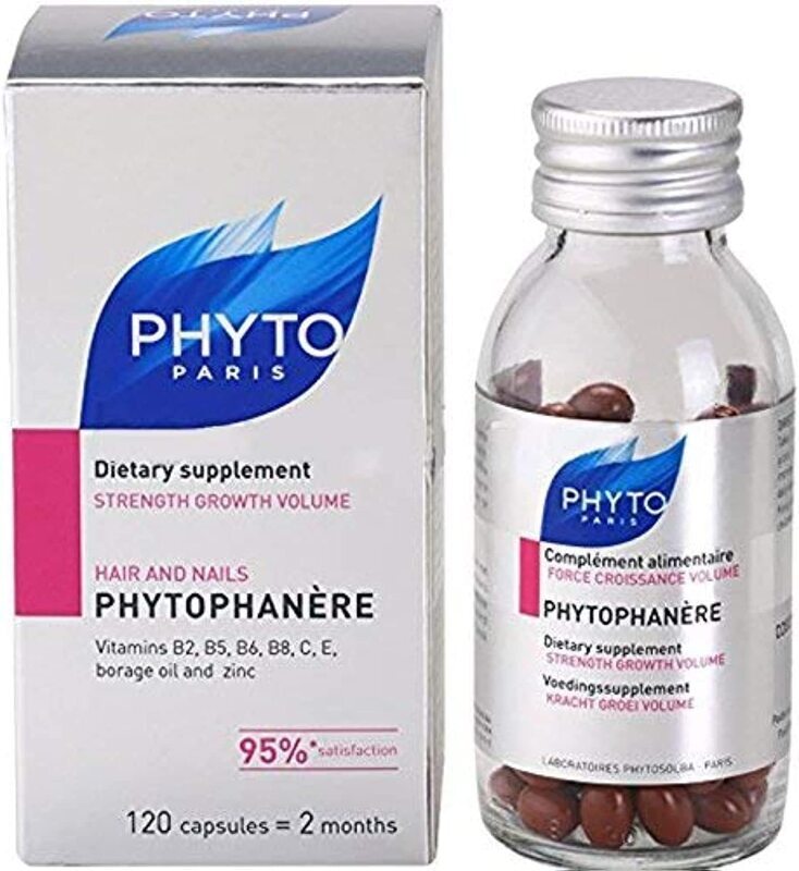 Phyto Phytophanere Capsules for Hair, Nails and Skin, 120 Capsules