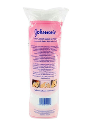 Johnson & Johnson Cotton Make-up Pads, 80 Pieces, Pink