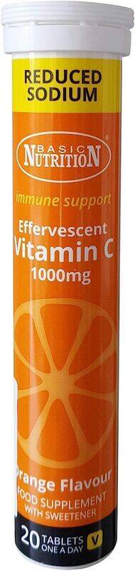 

Basic Nutrition Vitamin C Effervescent Tablet, 1000mg, 20 Tablets