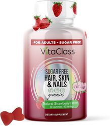 Vitaclass Sugar Free Hair, Skin, And Nails For Adults 60 Gummies