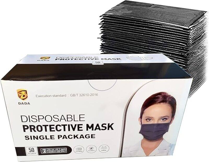 

Dada 3D Protective Masks Black 50 Pcs