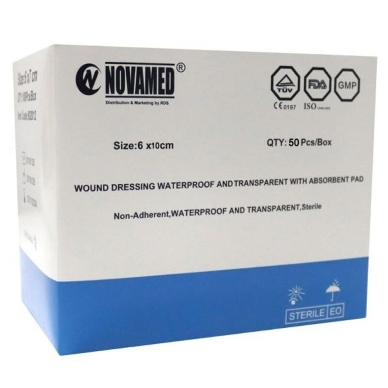 

NOVAMED TRANSPARENT WATER RESIST 6X10 STERILE 50S (802014)