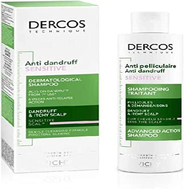 

Vichy Dercos Anti-Dandruff Shampoo for Sensitive Scalp, 200ml