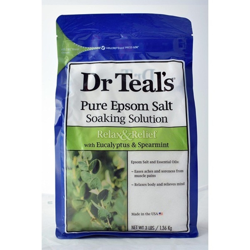 Dr Teals Epsom Bath Salt Eucalyptus&Spearmint 1.36Kg