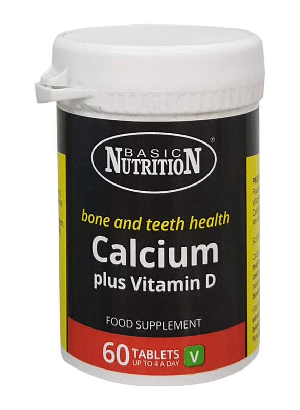 

Basic Nutrition Calcium Plus Vitamin D Tablet, 200mg, 60 Tablets