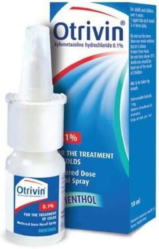 

Otrivin 0.1% Menthol Nasal Spray, 10ml