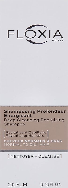 Floxia Deep Cleansing Energizing Shampoo for Normal to Oily Hair, 200ml