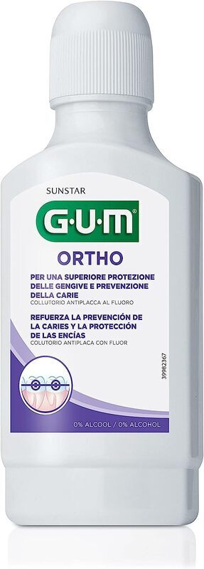 Gum Ortho Gentle spearmint flavor Alcohol Free Mouthrinse Mouthwash, 300ml