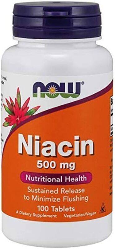 

Now Niacin Nutritional Health Dietary Supplement, 500mg, 100 Tablets