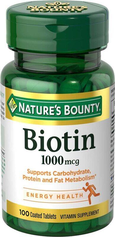 

Nature's Bounty Biotin, 1000 Mcg