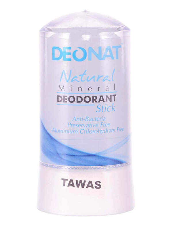 

Deonat Tawas Natural Mineral Deodorant Stick, 60gm
