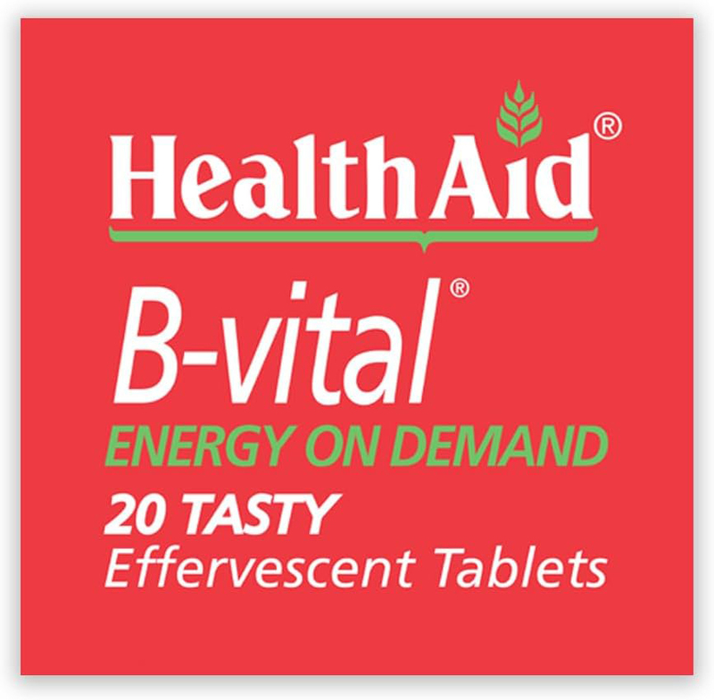 HealthAid B-Vital Vitamin B Complex, 20 Tablets