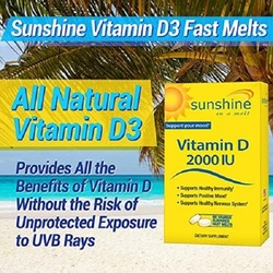 Windmill Sunshine Vitamin D Dietary Supplement, 2000iu, 60 Tablets