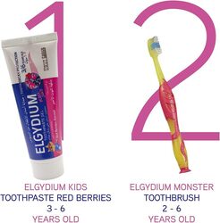 Pierre Fabre 50ml Elgydium Tooth Decay Protection Red Berries Toothpaste Gel for Kids