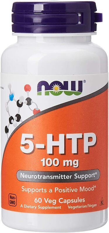 Now Foods 5-HTP Vitamins, 100mg, 60 Capsules