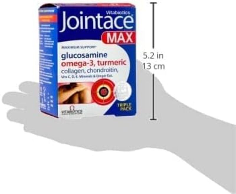 Vitabiotics Jointace Max Glucosamine, Omega 3, Collagen Maximum Support, 84 Tablets