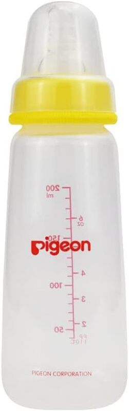 Pigeon Slim Neck Bottle With Cap, 200ml, Yellow