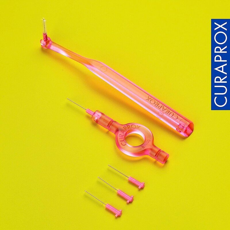 Curaprox CPS 08 Prime Start Interdental Brush Kit, Pink