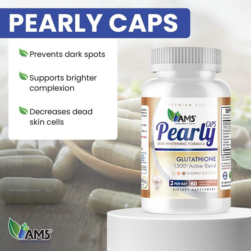 Ams Pearly Skin Whitening Capsule, 60 Capsules