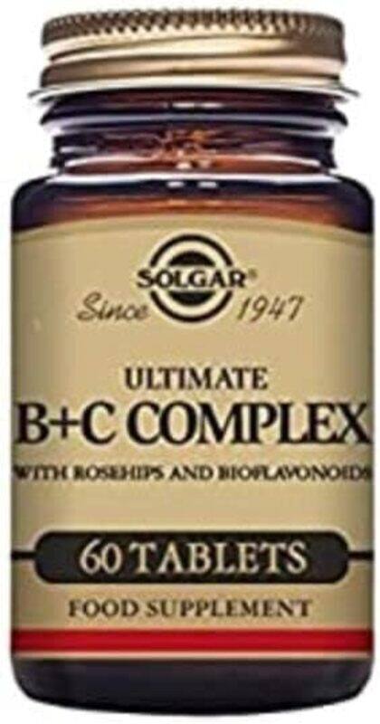 

Solgar Ultimate B C Complex Stress Formula Tablets, 60 Serving