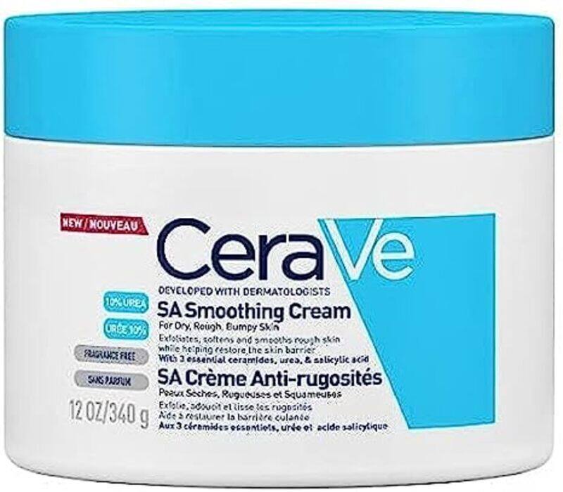 

Cerave Sa Smoothing Cream Body Moisturiser for Smoother Skin, 340g