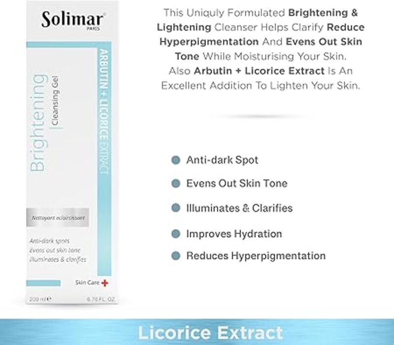 SOLIMAR PARIS BRIGHTENING CLEANSING GEL 200ML