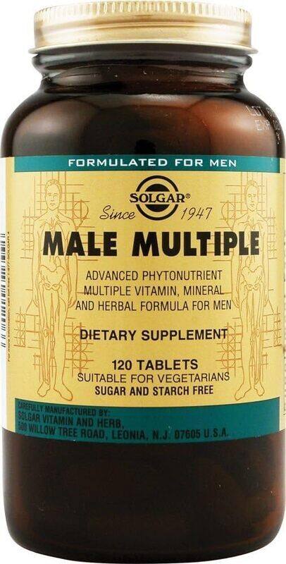 

Solgar Male Multiple Dietary Supplement, 120 Tablets