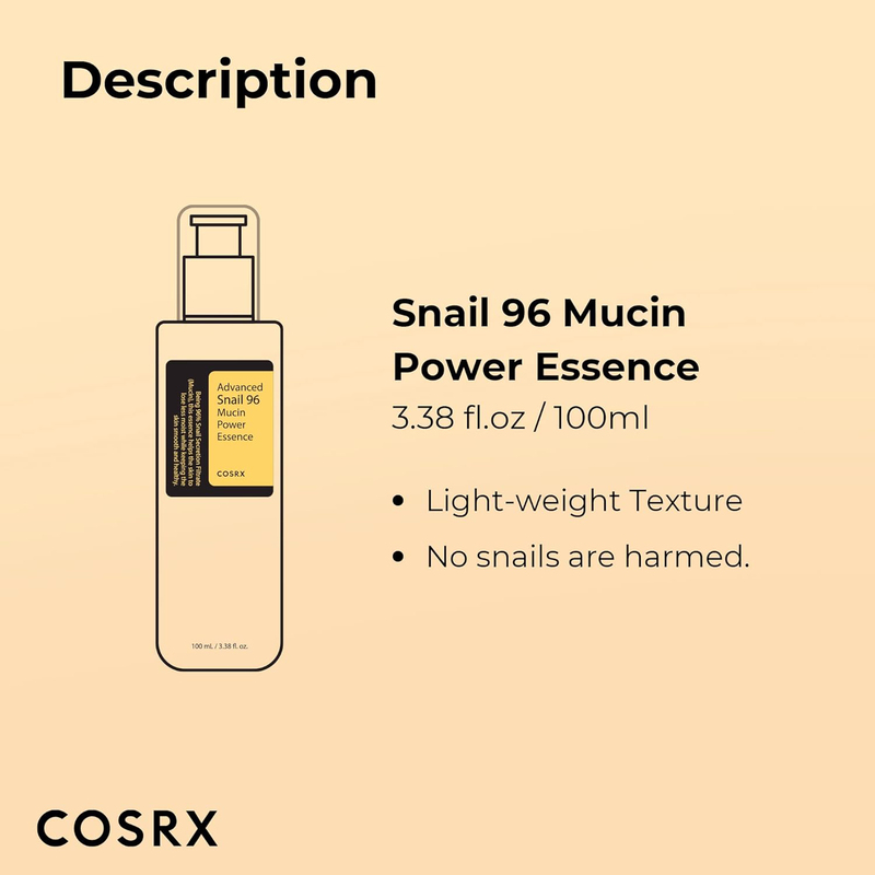 Cosrx Advance Snail 96 Mucin Power Essence Cream, 100ml