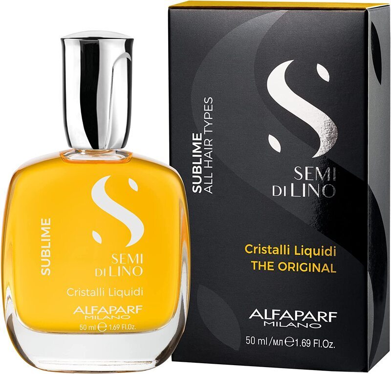 AlfaParf Semi Di Lino Sublime Cristalli Liquidi for All Hair Types, 50ml