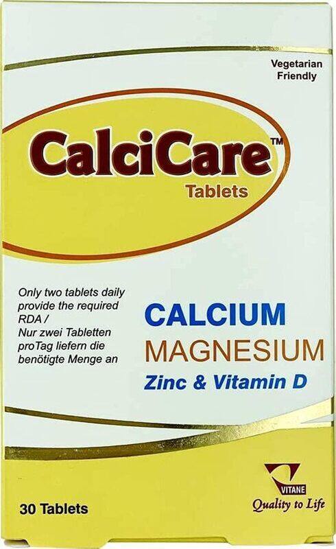 

Calcicare Calcium Magnesium Zinc & Vitamin D, 30 Tablets