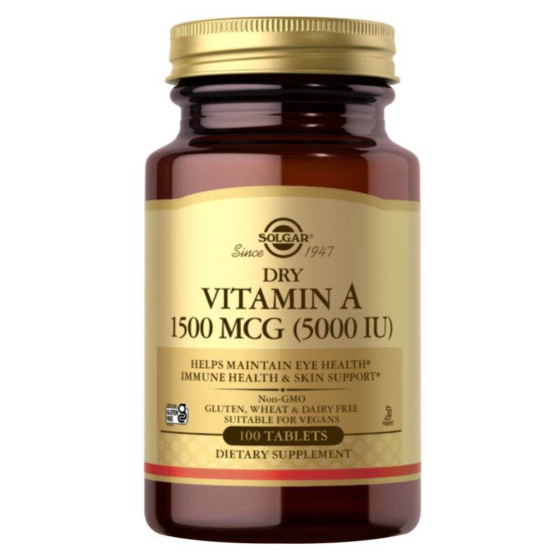 

Solgar Dry Vit A Tab 5000 Iu 100'S