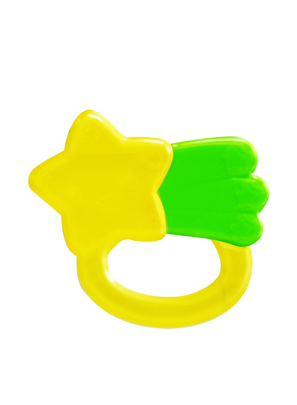 Pigeon Star Cooling Teether, Yellow