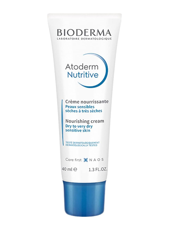 Bioderma Atoderm Nutritive Nourishing Cream for Dry to Very Dry Sensitive Skin, 40ml