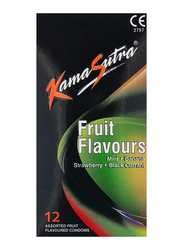 Kamasutra Fruit Flavours Condoms, 12 Pieces