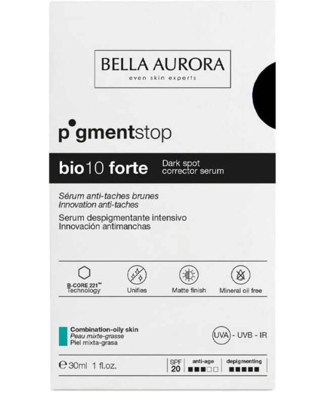 Bella Aurora Bio 10 Forte Antidark Spots Serum Comb Oily Skin 30 Ml