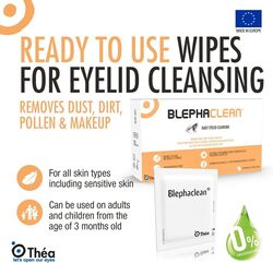 Thea Blephaclean Sterile Daily Eyelid Wipes For Blepharitis for Sensitive Skin, 20 Sheets