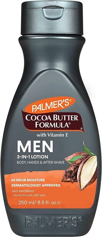 

Palmer's Cocoa Butter Formula Men's 3 in 1 Lotion-for Body Hands & After Shave-48 Hrs Moisture-fast Absorbing-fights Rough Dry Skin-no Parabensulphate