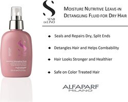 Alfaparf Milano Semi Di Lino Moisture Nutritive Leave-In Detangling Fluid for Dry Hair, 125ml