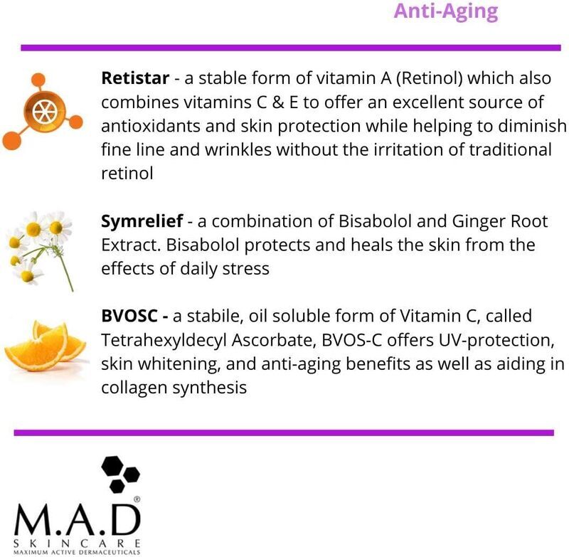 M.A.D Skincare Anti-Aging Youth Transformation Retinol Serum 2%, 30gm