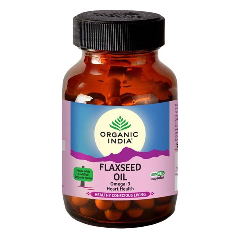 ORGANIC INDIA FLAXSEED OIL CAP 60'S