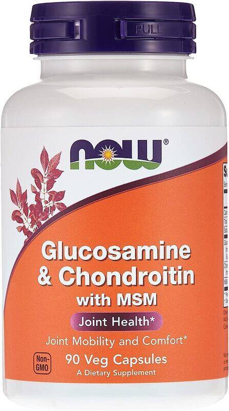 

Now Foods Glucosamine and Chondroitin With MSM Capsules, 90 Capsules