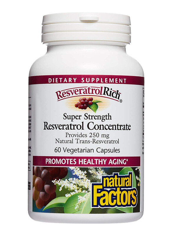 

Natural Factors Resveratrol Concentrate, 500mg, 60 Capsules